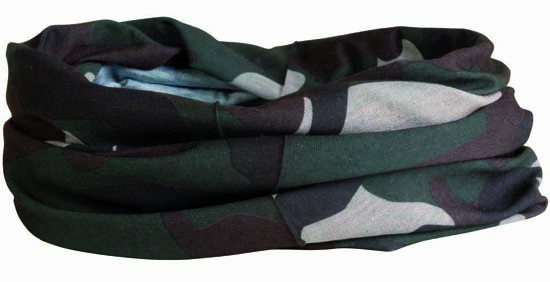 Fascia multifunzionale elastica mimetica e tricolore foulard bandana cappellino